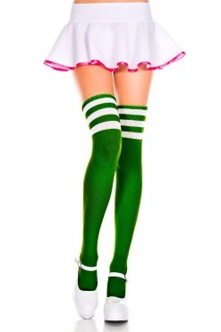Music Legs Athletic Striped Thigh Highs -Cheap Hosiery Store unnamed file 103