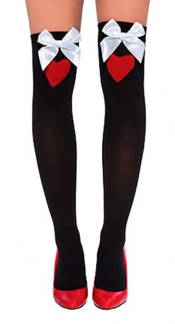 Roma Costume Heart N Bow Stockings