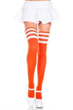 Music Legs Athletic Striped Thigh Highs -Cheap Hosiery Store unnamed file 114