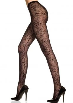 Music Legs Spiderweb Pantyhose
