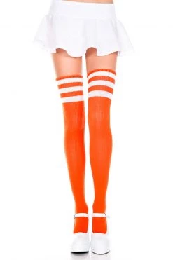 Music Legs Athletic Striped Thigh Highs -Cheap Hosiery Store unnamed file 115