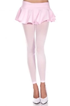Music Legs Bonbon Baby Pink Opaque Footless Tights