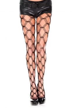 Music Legs Strappy Net Pantyhose
