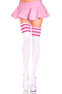 Music Legs Athletic Striped Thigh Highs -Cheap Hosiery Store unnamed file 125