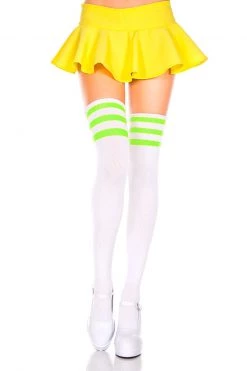 Music Legs Athletic Striped Thigh Highs -Cheap Hosiery Store unnamed file 131