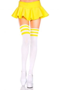 Music Legs Athletic Striped Thigh Highs -Cheap Hosiery Store unnamed file 134