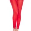 Music Legs Amorous Red Opaque Leggings With Lace Trim -Cheap Hosiery Store unnamed file 1353