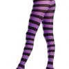 Be Wicked Black And Purple Wide Striped Pantyhose -Cheap Hosiery Store unnamed file 1363