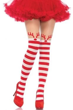 Leg Avenue Striped Rudolph Tights