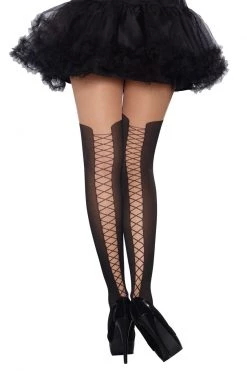 Dreamgirl Faux Laceup Boot Pantyhose -Cheap Hosiery Store unnamed file 1386