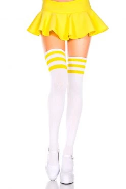 Music Legs Athletic Striped Thigh Highs -Cheap Hosiery Store unnamed file 139