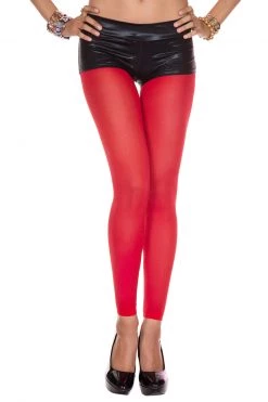 Music Legs Restless In Rouge Opaque Capri Pantyhose