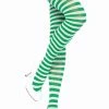 Leg Avenue White And Kelly Green Striped Pantyhose -Cheap Hosiery Store unnamed file 1477