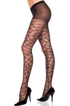 Music Legs Spiderweb Print Mesh Pantyhose -Cheap Hosiery Store unnamed file 1542
