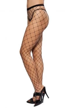 Roma Costume Black Fence Net Pantyhose