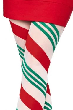 Leg Avenue Holiday Ribbon Striped Tights -Cheap Hosiery Store unnamed file 1568