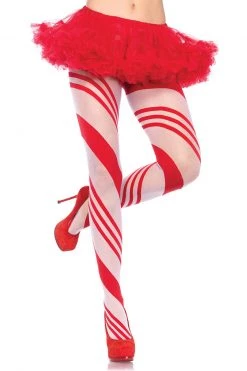 Leg Avenue Candy Cane Striped Pantyhose -Cheap Hosiery Store unnamed file 1573