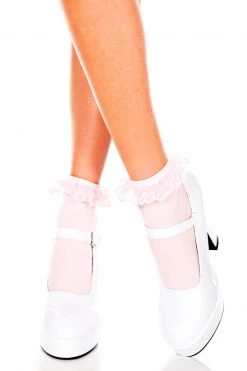 Music Legs Ruffled Ankle Socks -Cheap Hosiery Store unnamed file 1619