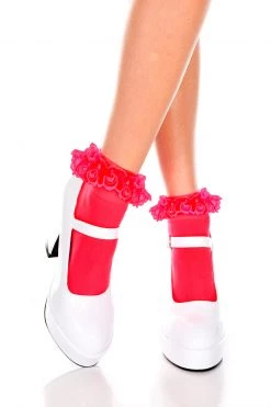 Music Legs Ruffled Ankle Socks -Cheap Hosiery Store unnamed file 1623