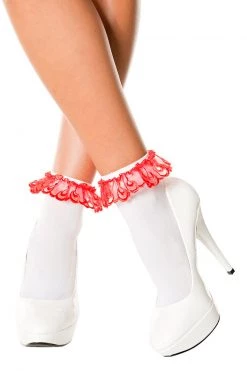 Music Legs Ruffled Ankle Socks -Cheap Hosiery Store unnamed file 1625