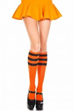 Music Legs Triple Striped Knee High Socks -Cheap Hosiery Store unnamed file 1635
