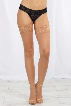 Dreamgirl Mesh And Lace Silicone Stay-Up Stockings -Cheap Hosiery Store unnamed file 176