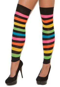 Elegant Moments Neon Striped Leg Warmers -Cheap Hosiery Store unnamed file 1789