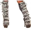 Roma Costume Suede And Fur Leg Warmers -Cheap Hosiery Store unnamed file 1793