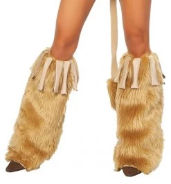 Roma Costume Furry Fringe Leg Warmers -Cheap Hosiery Store unnamed file 1799