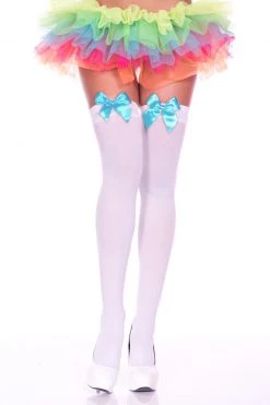 Music Legs Bow Top Thigh Highs -Cheap Hosiery Store unnamed file 226