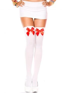 Music Legs Bow Top Thigh Highs -Cheap Hosiery Store unnamed file 231