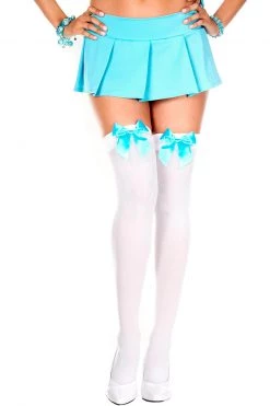 Music Legs Bow Top Thigh Highs -Cheap Hosiery Store unnamed file 235