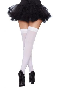 Dreamgirl Bow Top Opaque Stockings -Cheap Hosiery Store unnamed file 301
