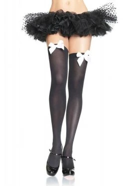 Be Wicked Black Opaque Nylon Tights