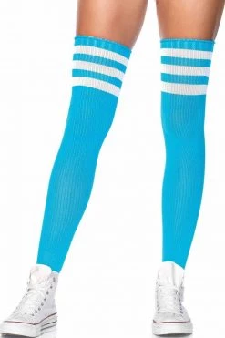 Leg Avenue Striped Thigh High Stockings -Cheap Hosiery Store unnamed file 378