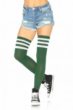 Leg Avenue Striped Thigh High Stockings -Cheap Hosiery Store unnamed file 384