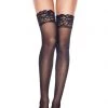 Music Legs Sheer Lace Top Tigh High Stockings -Cheap Hosiery Store unnamed file 430