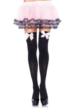 Elegant Moments Pearl Button Fishnet Teddy & Knee Highs -Cheap Hosiery Store unnamed file 44