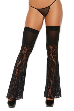 Elegant Moments Lace Bell Bottom Stockings