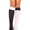 Music Legs Black And White Knee High Stockings -Cheap Hosiery Store unnamed file 653