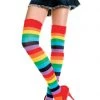 Music Legs Acrylic Rainbow Thigh Highs