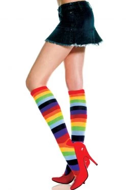 Music Legs Rainbow Knee Highs -Cheap Hosiery Store unnamed file 689