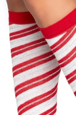 Leg Avenue Candy Cane Knee Highs -Cheap Hosiery Store unnamed file 737