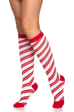 Leg Avenue Candy Cane Knee Highs -Cheap Hosiery Store unnamed file 738
