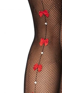 Leg Avenue Bow Backseam Fishnet Stockings -Cheap Hosiery Store unnamed file 765