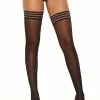 Elegant Moments Striped Top Thigh Highs -Cheap Hosiery Store unnamed file 813