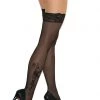 Elegant Moments Sheer Stockings With Flowers -Cheap Hosiery Store unnamed file 835