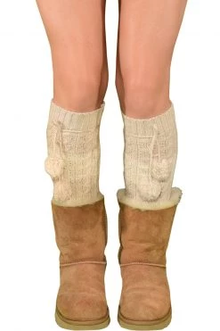 LO Brands Knit Pom Pom Knee High Socks -Cheap Hosiery Store unnamed file 862