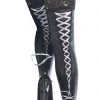 Coquette Lace Up Ribbon Wet Look Thigh High Stockings -Cheap Hosiery Store unnamed file 926