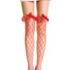 Music Legs Red Fence Net Stockings With Bow -Cheap Hosiery Store unnamed file 964